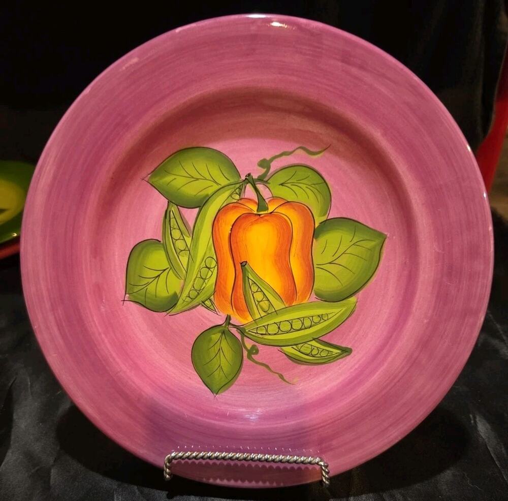 Gates Ware Peas In A Pod 9.5" Salad Plate Purple